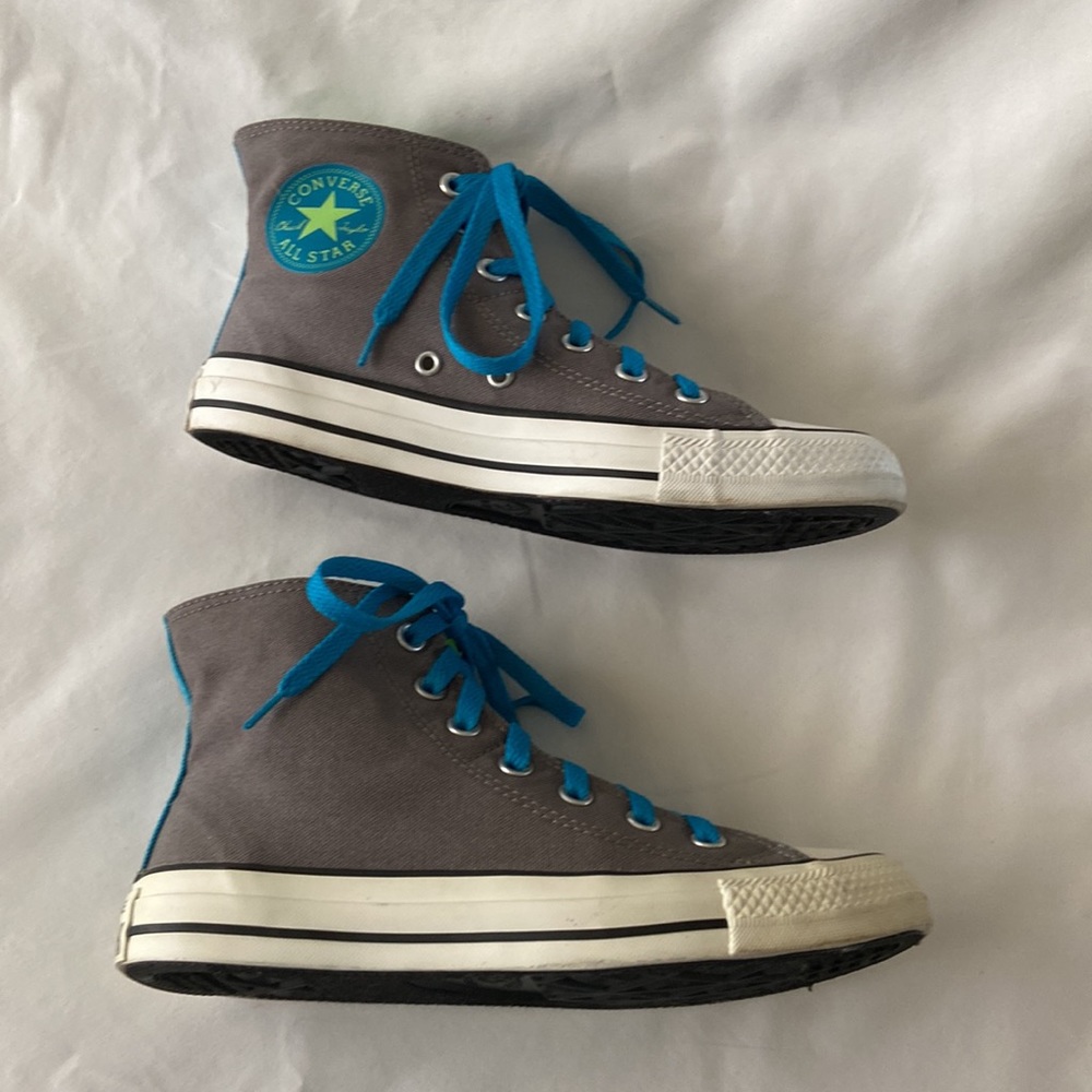 CONVERSE ALL⭐️STAR; Women’s Size 7; Colors are Grey,Turquoise,Lime&Polka dot $45